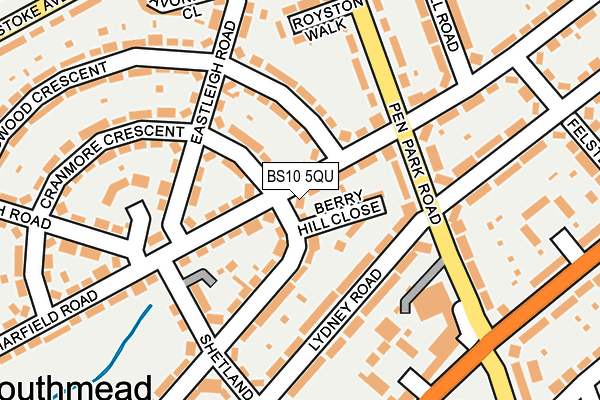 BS10 5QU map - OS OpenMap – Local (Ordnance Survey)