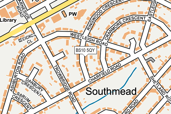 BS10 5QY map - OS OpenMap – Local (Ordnance Survey)