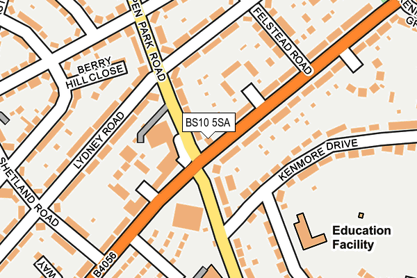 BS10 5SA map - OS OpenMap – Local (Ordnance Survey)