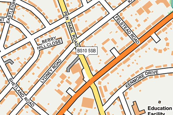 BS10 5SB map - OS OpenMap – Local (Ordnance Survey)