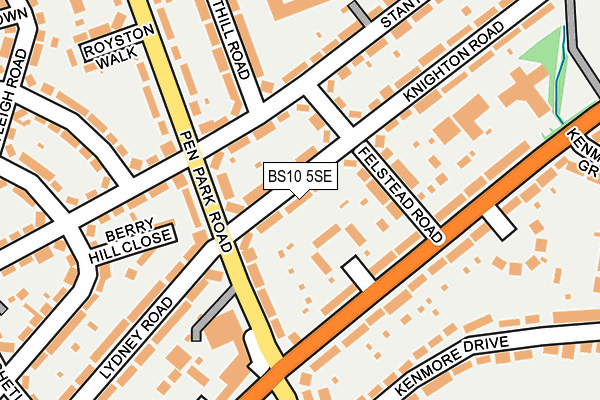 BS10 5SE map - OS OpenMap – Local (Ordnance Survey)