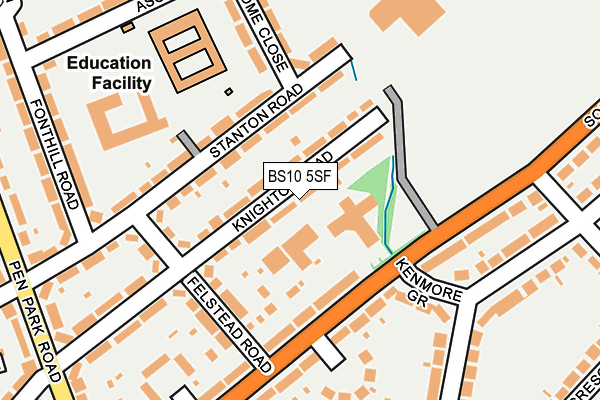 BS10 5SF map - OS OpenMap – Local (Ordnance Survey)