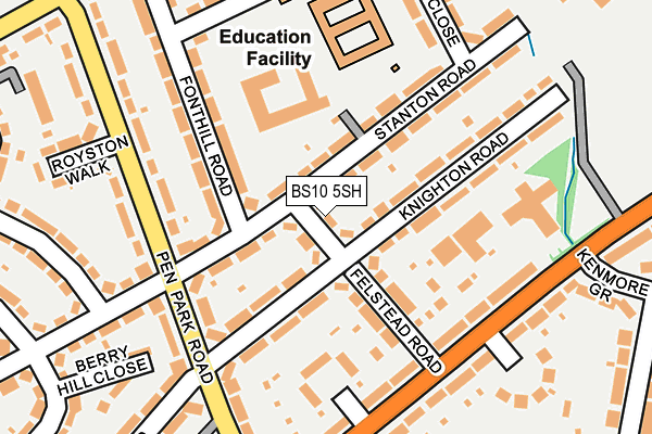 BS10 5SH map - OS OpenMap – Local (Ordnance Survey)