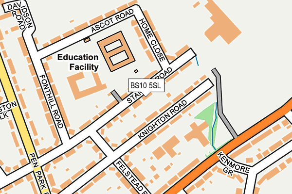 BS10 5SL map - OS OpenMap – Local (Ordnance Survey)