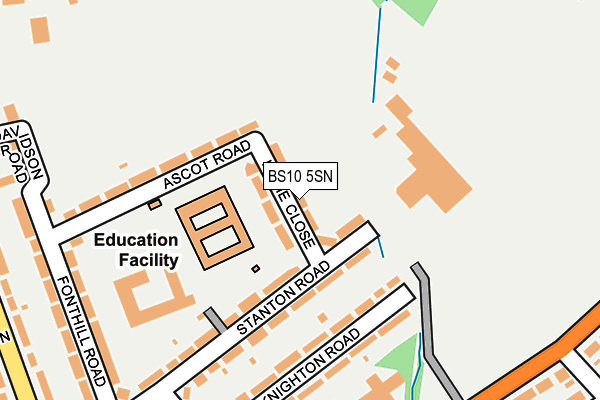 BS10 5SN map - OS OpenMap – Local (Ordnance Survey)