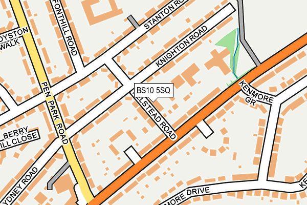 BS10 5SQ map - OS OpenMap – Local (Ordnance Survey)