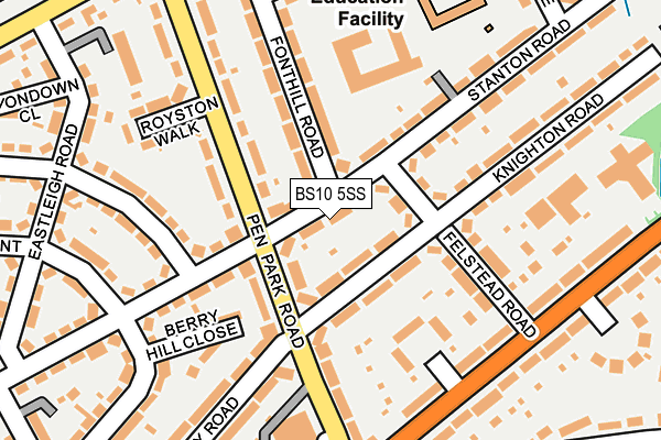 BS10 5SS map - OS OpenMap – Local (Ordnance Survey)