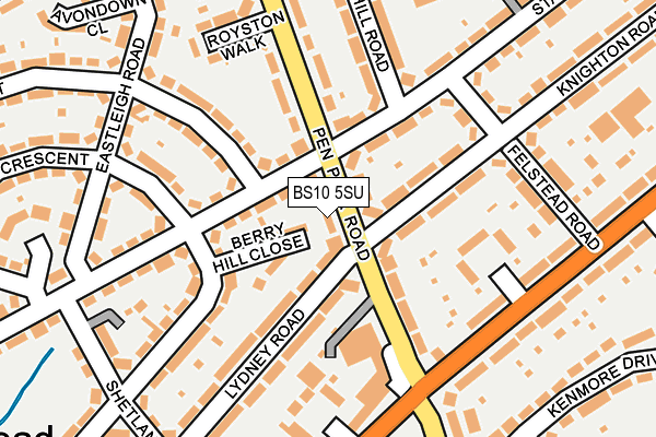 BS10 5SU map - OS OpenMap – Local (Ordnance Survey)