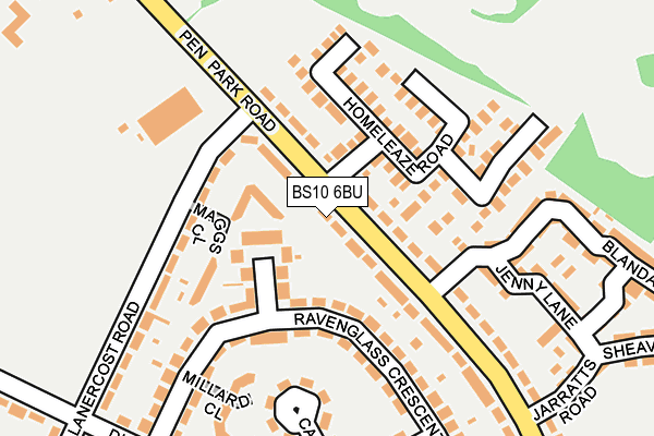 BS10 6BU map - OS OpenMap – Local (Ordnance Survey)