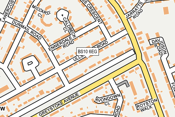 BS10 6EG map - OS OpenMap – Local (Ordnance Survey)