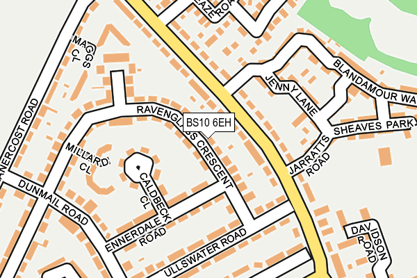 BS10 6EH map - OS OpenMap – Local (Ordnance Survey)