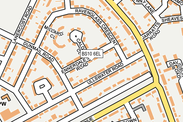 BS10 6EL map - OS OpenMap – Local (Ordnance Survey)
