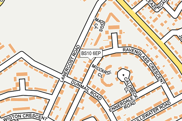 BS10 6EP map - OS OpenMap – Local (Ordnance Survey)