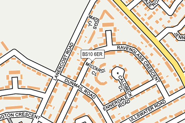 BS10 6ER map - OS OpenMap – Local (Ordnance Survey)
