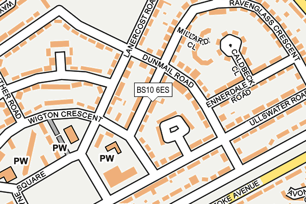 BS10 6ES map - OS OpenMap – Local (Ordnance Survey)