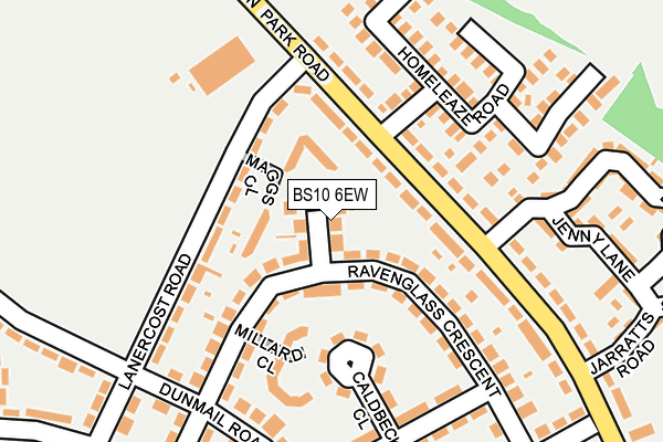 BS10 6EW map - OS OpenMap – Local (Ordnance Survey)