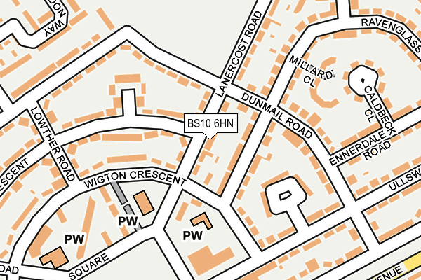 BS10 6HN map - OS OpenMap – Local (Ordnance Survey)