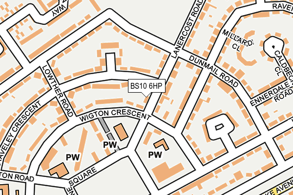 BS10 6HP map - OS OpenMap – Local (Ordnance Survey)
