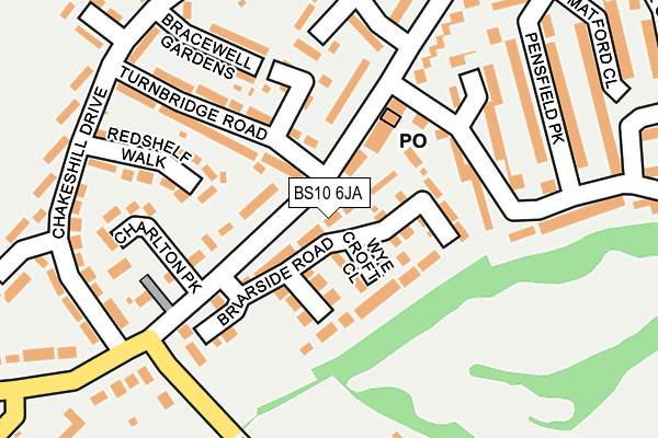 BS10 6JA map - OS OpenMap – Local (Ordnance Survey)