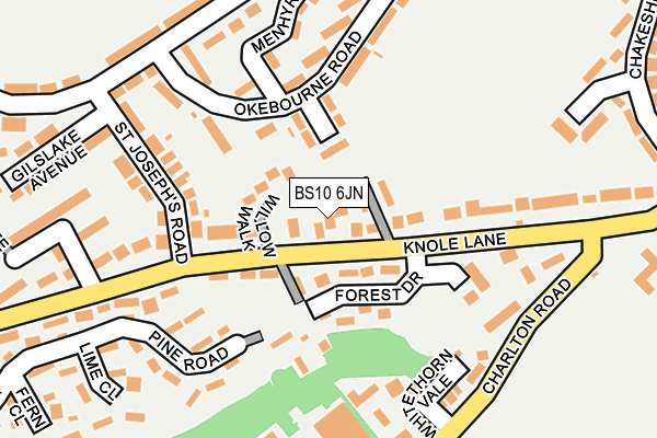 BS10 6JN map - OS OpenMap – Local (Ordnance Survey)