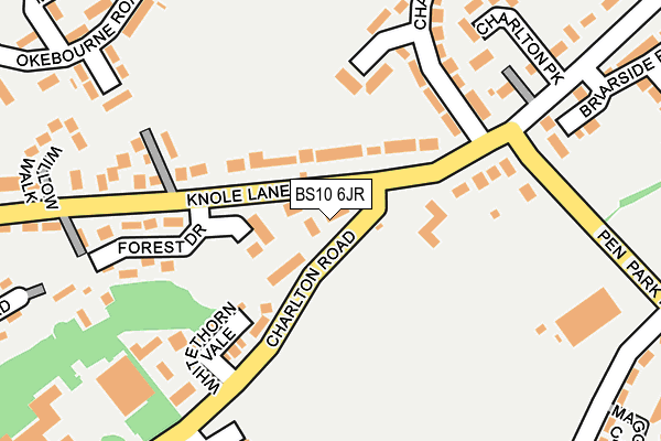 BS10 6JR map - OS OpenMap – Local (Ordnance Survey)