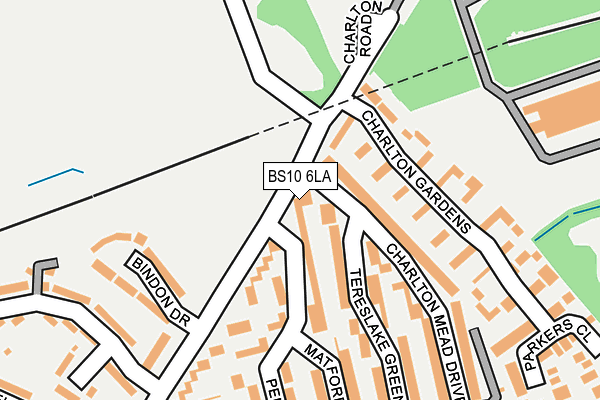 BS10 6LA map - OS OpenMap – Local (Ordnance Survey)