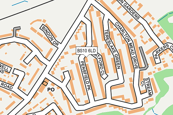 BS10 6LD map - OS OpenMap – Local (Ordnance Survey)