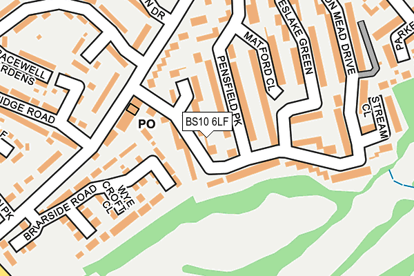 BS10 6LF map - OS OpenMap – Local (Ordnance Survey)