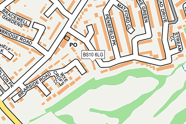 BS10 6LG map - OS OpenMap – Local (Ordnance Survey)