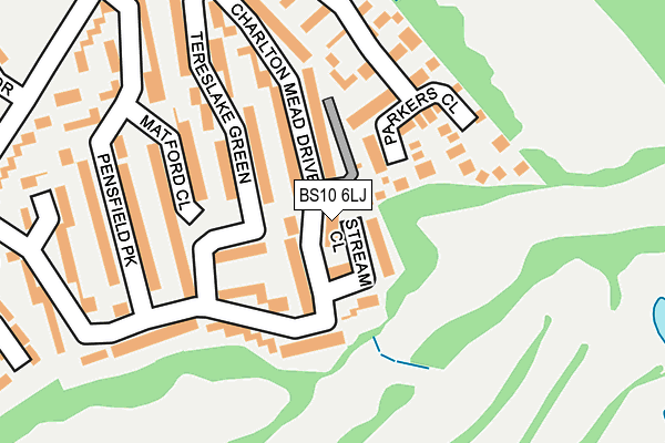 BS10 6LJ map - OS OpenMap – Local (Ordnance Survey)