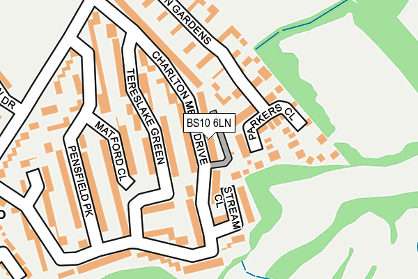 BS10 6LN map - OS OpenMap – Local (Ordnance Survey)
