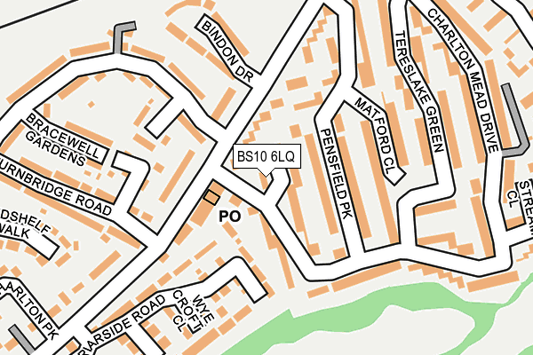 BS10 6LQ map - OS OpenMap – Local (Ordnance Survey)