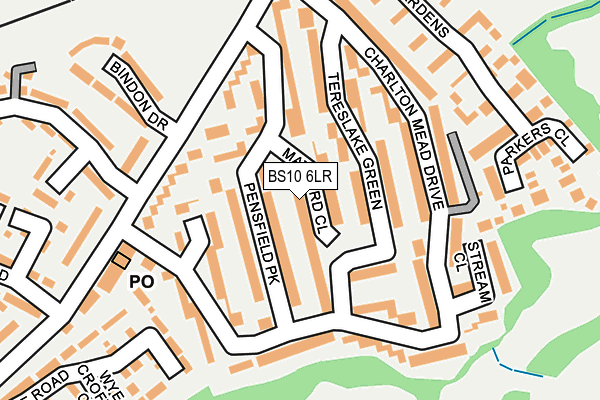 BS10 6LR map - OS OpenMap – Local (Ordnance Survey)