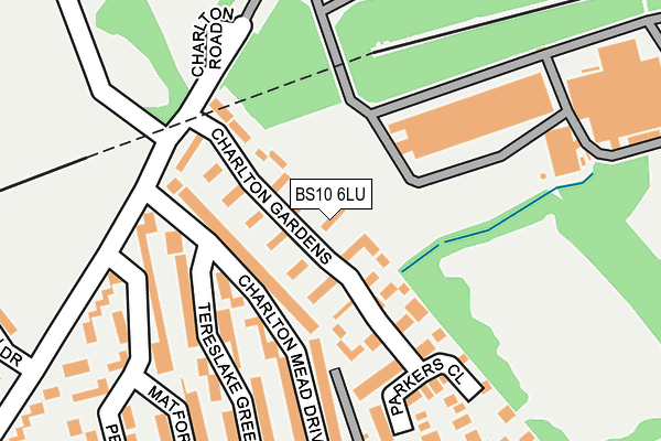 BS10 6LU map - OS OpenMap – Local (Ordnance Survey)
