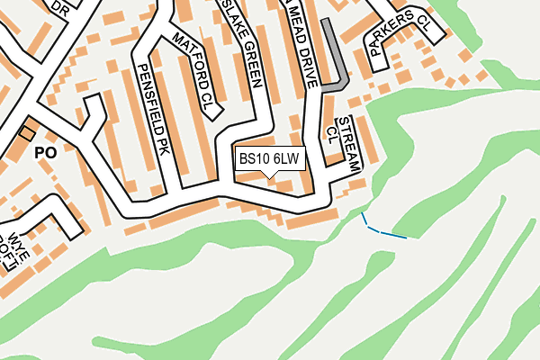BS10 6LW map - OS OpenMap – Local (Ordnance Survey)