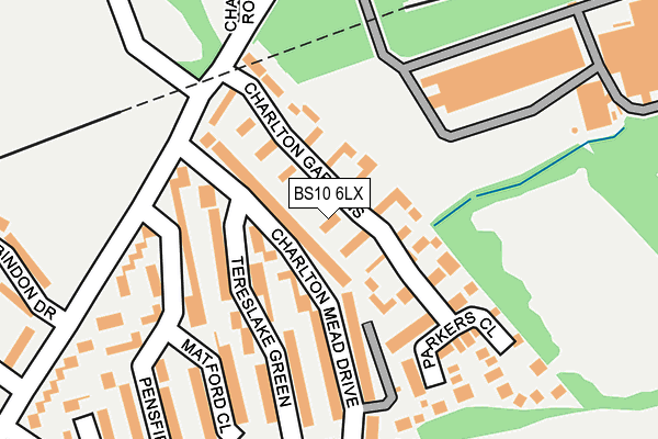 BS10 6LX map - OS OpenMap – Local (Ordnance Survey)