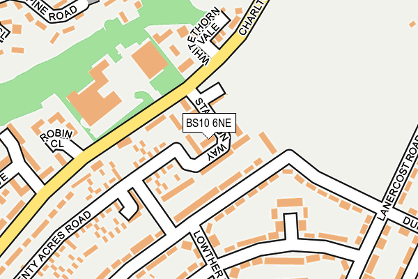 BS10 6NE map - OS OpenMap – Local (Ordnance Survey)
