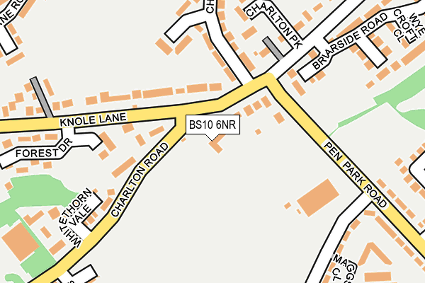 BS10 6NR map - OS OpenMap – Local (Ordnance Survey)