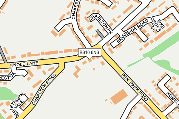 BS10 6NS map - OS OpenMap – Local (Ordnance Survey)