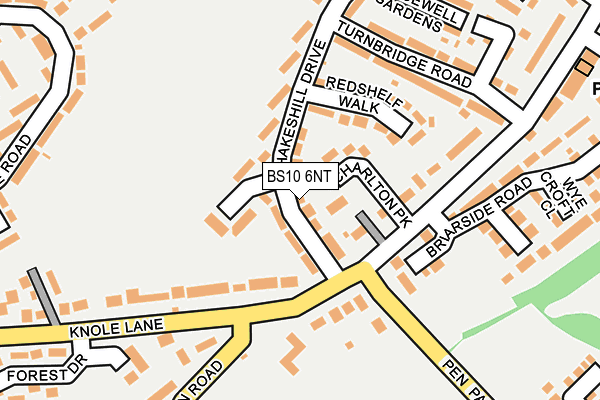 BS10 6NT map - OS OpenMap – Local (Ordnance Survey)