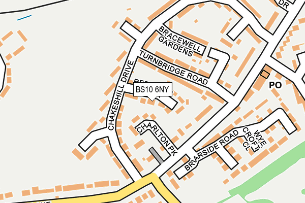 BS10 6NY map - OS OpenMap – Local (Ordnance Survey)