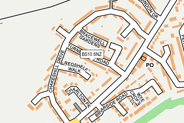 BS10 6NZ map - OS OpenMap – Local (Ordnance Survey)