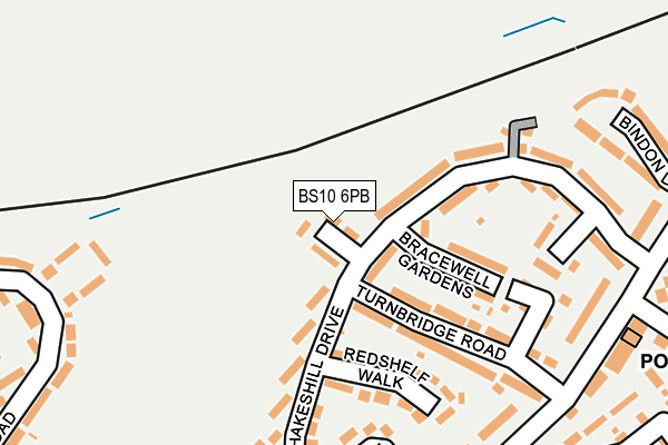 BS10 6PB map - OS OpenMap – Local (Ordnance Survey)