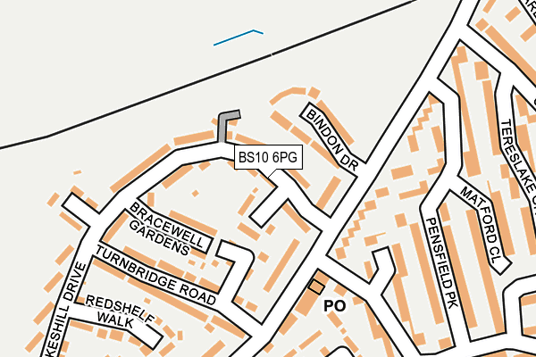 BS10 6PG map - OS OpenMap – Local (Ordnance Survey)