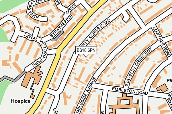 BS10 6PN map - OS OpenMap – Local (Ordnance Survey)