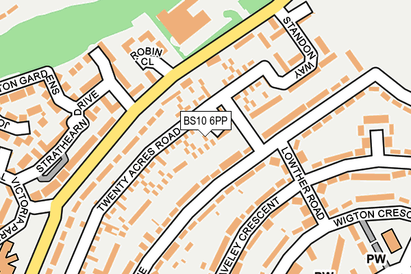 BS10 6PP map - OS OpenMap – Local (Ordnance Survey)
