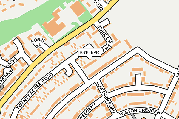 BS10 6PR map - OS OpenMap – Local (Ordnance Survey)