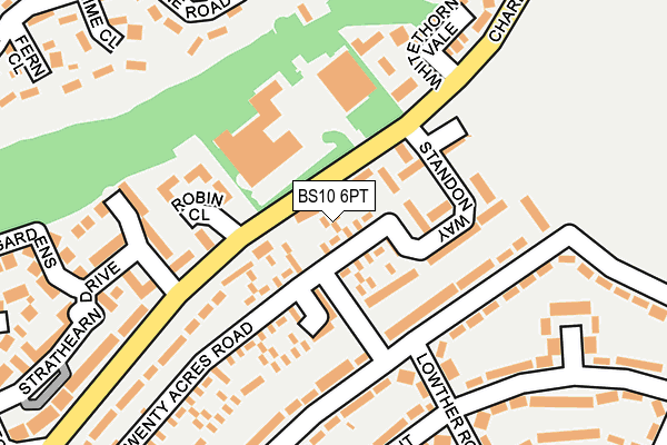 BS10 6PT map - OS OpenMap – Local (Ordnance Survey)