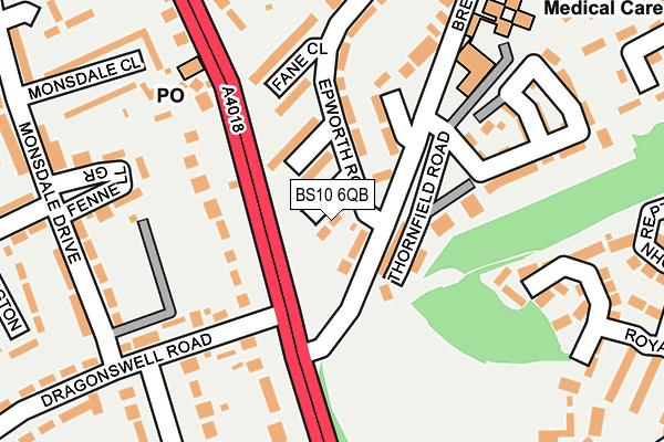 BS10 6QB map - OS OpenMap – Local (Ordnance Survey)