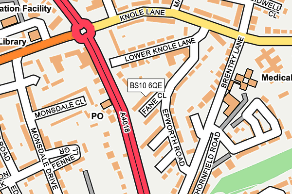 BS10 6QE map - OS OpenMap – Local (Ordnance Survey)